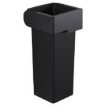 Portarifiuti MODULA - murale - con contenitore - 35,5 x 35,5 x 73 cm - 53 L - antracite - Stilcasa