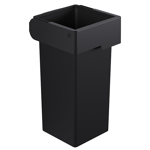 MD_105965 Portarifiuti MODULA - murale - con contenitore - 41,5 x 41,5 x 73 cm - 73 L - antracite - Stilcasa - immagine 1