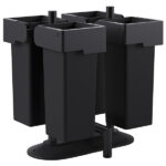 Portarifiuti MODULA - da terra - con contenitore - quadruplo - 78 x 85 x 97,5 cm - 53+53+53+53 L - antracite - Stilcasa