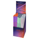 Matite grafite Grip Follow Your Flow - B - fusto colori assortiti - Faber-Castell - expo da 72 pezzi