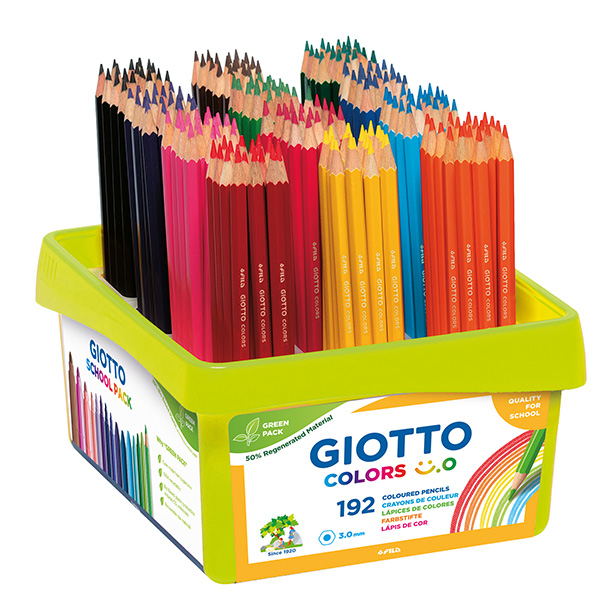 MD_106189 Matite colorate Colors Smile - colori assortiti - Giotto - pack da 192 pezzi - immagine 1