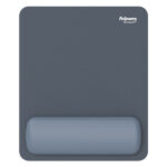 Mousepad Breyta - con poggiapolsi - con microban - blu marino - Fellowes