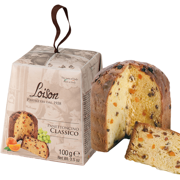 MD_106404 Panettoncino Classico - Linea Mignon - in astuccio - tradizionale - 100 gr - Loison - immagine 1