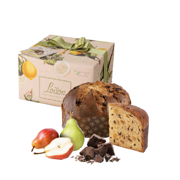 MD_106406 Panettone Pera Cioccolato - Linea Frutta e Fiori - pera/cioccolato - 500 gr - Loison - immagine 1