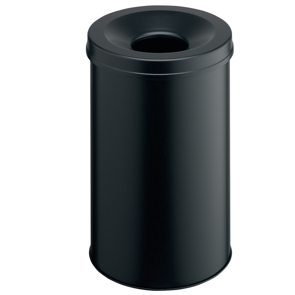 MD_106433 Cestino gettacarte SAFE - tondo - autoestinguente - nero - 60 L - Durable - immagine 1
