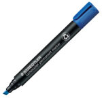 Marcatore Lumocolor Permanent 350 - punta a scalpello - tratto 2 - 5 mm - blu - Staedtler