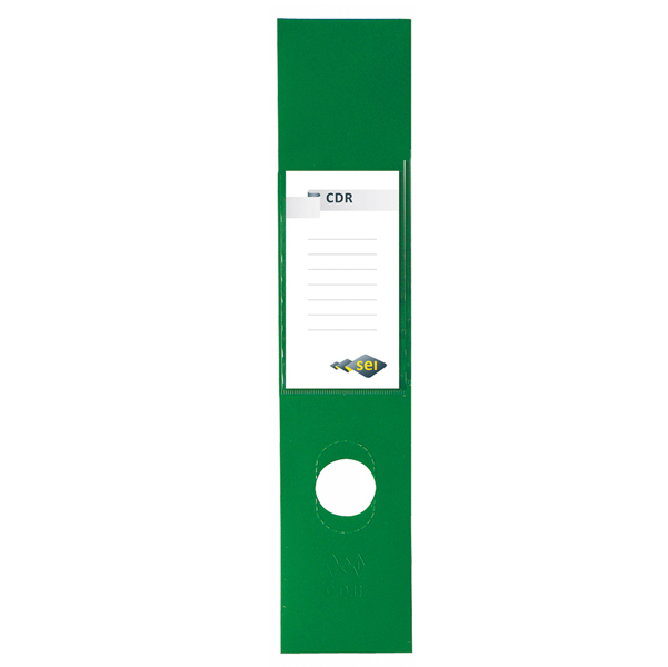 MD_25332 Copridorso CDR - PVC adesivo - 7 x 34,5 cm - verde - Sei Rota - conf. 10 pezzi - immagine 1