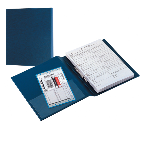 MD_25398 Raccoglitore Sanremo 2000 - 22 x 30 cm - 2 anelli a D 50 mm - dorso 7,5 cm - blu - Sei Rota - immagine 1