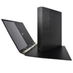 Raccoglitore Stelvio - 22 x 30 cm - 4 anelli a R 25 mm - dorso 3 cm - nero - Sei Rota