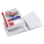 Raccoglitore personalizzabile Stelvio TI - 22 x 30 cm - 2 anelli a D 50 mm - dorso 7,5 cm - bianco - Sei Rota