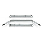 Pressini fermafogli - metallo - 12 x 80 mm - Lebez - conf. 50 pezzi