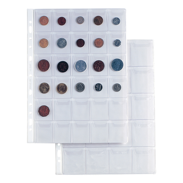 MD_26061 Buste forate Ercole - PVC liscio - 21 x 29,7 cm - porta monete - 30 tasche - Sei Rota - conf. 10 pezzi - immagine 1