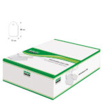 Etichette con filo A388 - 15 x 24 mm - bianco - Lebez - conf. 1000 pezzi