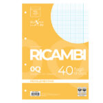Ricambi forati Quaxima - A4 - 5 mm c/margine - 80 gr - Pigna - conf. 40 pezzi