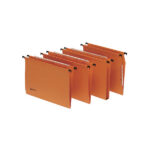 Cartella sospesa Signaletic - cassetto - interasse 33 cm - fondo U 30 mm - 33x25 cm - arancione - Rexel