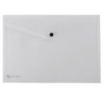 Busta con bottone Pull - A4 - PP - trasparente - King Mec