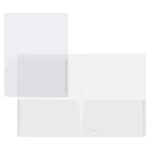 Cartella con doppia tasca Full - A4 - PP - trasparente - King Mec
