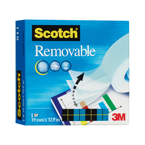 MD_32113 Nastro adesivo Magic 811 - 19 mm x 33 m - acrilico - trasparente - Scotch - immagine 1