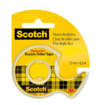 Nastro biadesivo in chiocciola 665 - 12 mm x 6,3 m - acrilico - trasparente - Scotch