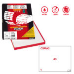 Etichette adesive C/599 - in carta - permanenti - 420 x 297 mm - 1 et/fg - 100 fogli - bianco - Markin