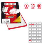 Etichette adesive A/400 - in carta - permanenti - 38,1 x 21,2 mm - 65 et/fg - 100 fogli - bianco - angoli tondi - Markin