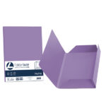 Cartellina 3 lembi Luce - 200 gr - A4 - cartoncino bristol - violetto - Favini - conf. 25 pezzi