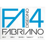 Album F4 - 24 x 33 cm - 20 fogli - 220 gr - liscio - Fabriano