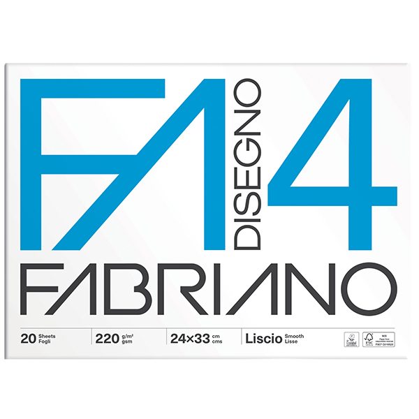 MD_34931 Album F4 - 24 x 33 cm - 20 fogli - 220 gr - liscio - Fabriano - immagine 1