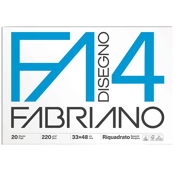 MD_34935 Album F4 - 33 x 48 cm - 220 gr - 20 fogli - liscio squadrato - Fabriano - immagine 1
