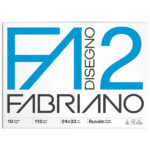 Album F2 - 24 x 33 cm - 10 fogli - 110 gr - ruvido - punto metallo - Fabriano