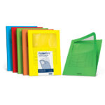 Cartellina a L con finestra - 140 gr - A4 - pistacchio - Favini - conf. 10 pezzi