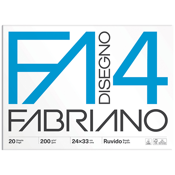 MD_35863 Album F4 - 24 x 33 cm - 20 fogli - 200 gr - ruvido - Fabriano - immagine 1