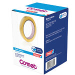 Nastro adesivo - confezionato singolarmente - 15 mm x 66 m - cellophane - trasparente - Comet