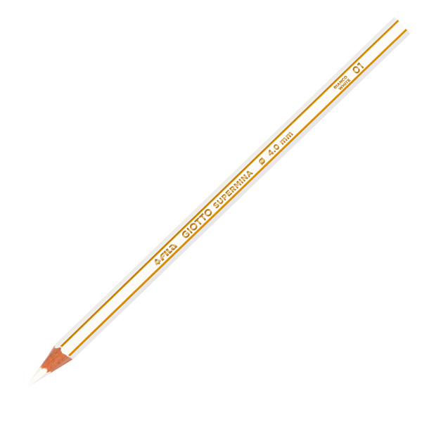 MD_36264 Pastello Supermina - mina 4 mm - bianco 01 - Giotto - immagine 1