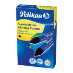 Pastello industriale 762 - nero - Pelikan - conf. 12 pezzi