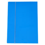 Cartella con elastico - A3 - dorso variabile - cartone plastificato - azzurro - Cartotecnica del Garda