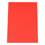 Cartella con elastico - 50 x 70 cm - dorso variabile - cartone plastificato - rosso - Cartotecnica del Garda