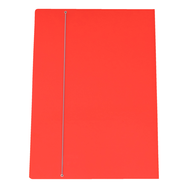 MD_37544 Cartella con elastico - 50 x 70 cm - dorso variabile - cartone plastificato - rosso - Cartotecnica del Garda - immagine 1