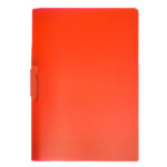 Cartellina con molla Clipper - A4 - PP - trasparente rosso - Fellowes