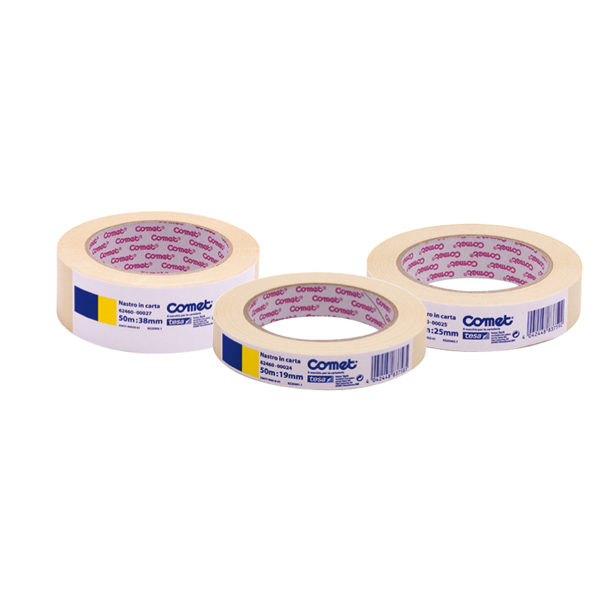 MD_37915 Nastro adesivo - 30 mm x 50 m - carta - beige - Comet - immagine 1