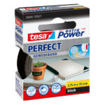 Nastro adesivo telato XP Perfect - 19 mm x 2,7 m - tela plastificata - nero - Tesa