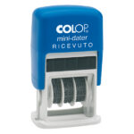 Timbro Mini Dater S160/L2 Datario + RICEVUTO - 4 mm - autoinchiostrante - Colop
