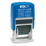 Timbro Mini Info S120/W Polinomio - 12 diciture 4 mm - autoinchiostrante - Colop