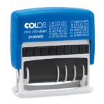 Timbro Mini Info S120/WD Datario + Polinomio - 12 diciture 4 mm - autoinchiostrante - Colop