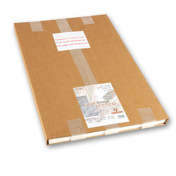 MD_38386 Carta plotter in fogli - A1 - 90 gr - inkjet - opaca - bianco - Canson - conf. 125 fogli - immagine 1