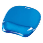 Mousepad con poggiapolsi in gel - blu trasparente - Fellowes