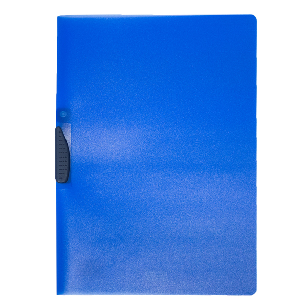MD_44727 Cartellina con molla Clipper - A4 - PP - trasparente blu - Fellowes - immagine 1