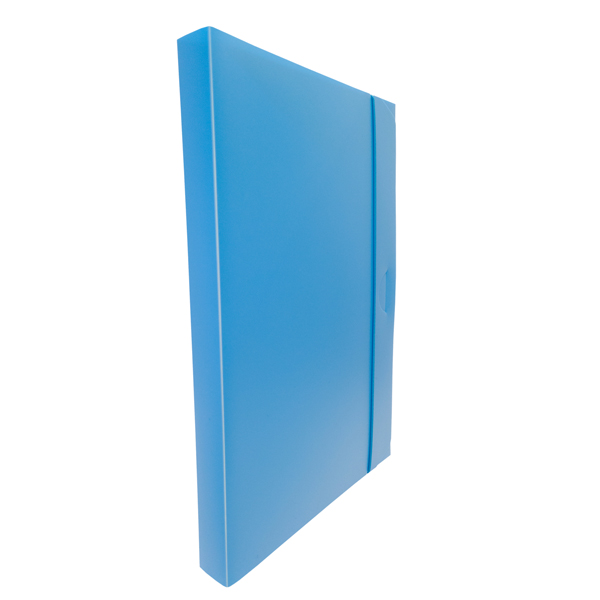 MD_44800 Cartella progetto con elastico - 24 x 35 cm - dorso 3 cm - azzurro - Fellowes - immagine 1