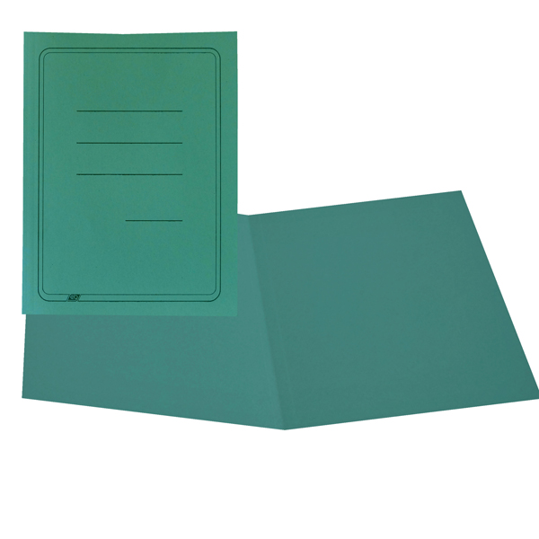 MD_44856 Cartellina semplice con stampa - 145 gr - 25 x 34 cm - verde - cartoncino manilla - Cartotecnica del Garda - conf. 100 pezzi - immagine 1