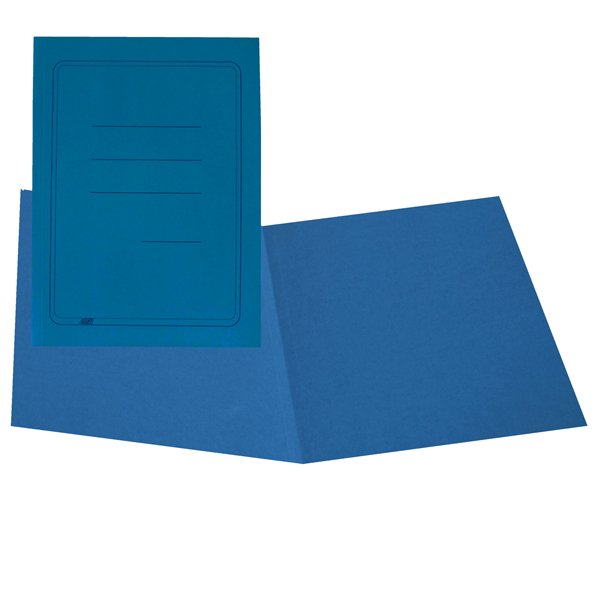 MD_44857 Cartellina semplice con stampa - 145 gr - 25 x 34 cm - azzurro - cartoncino manilla - Cartotecnica del Garda - conf. 100 pezzi - immagine 1